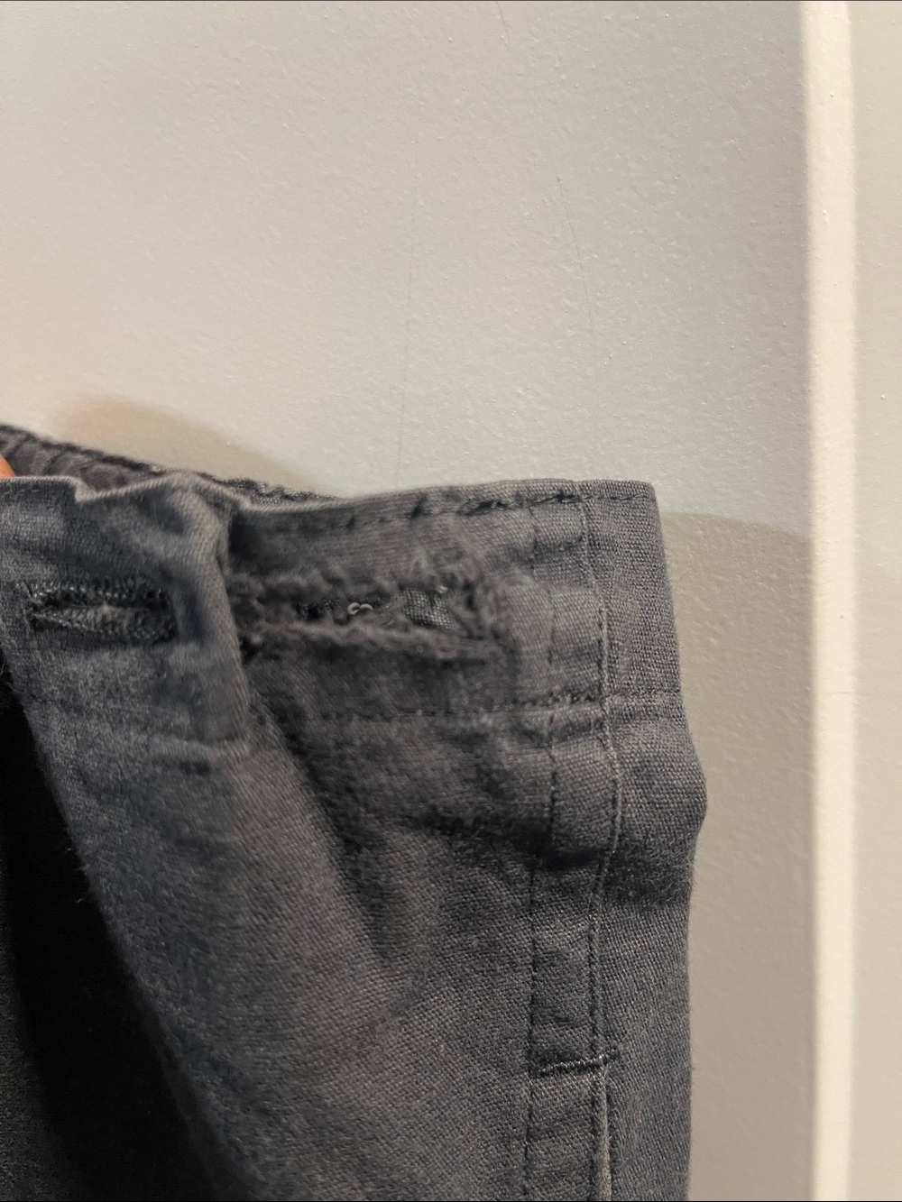 Yohji Yamamoto Black Elastic Waist Tapered Jogger Pants Unisex Have Spots - Picture 6 of 6
